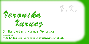 veronika kurucz business card